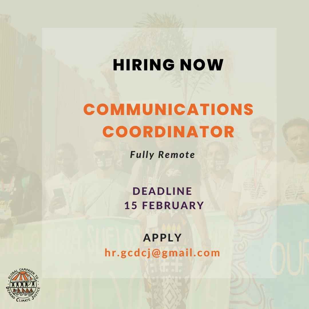 Call for Application: Global Communications Coordinator 