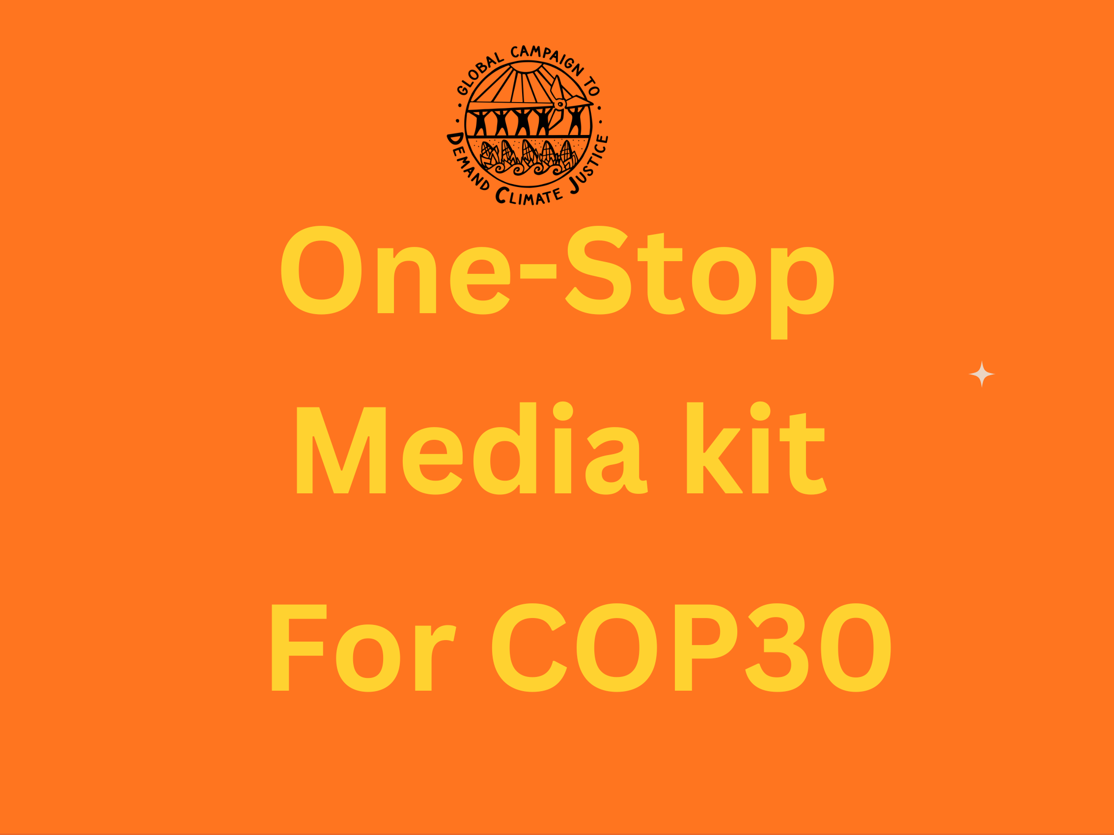 One-Stop media kit for COP30