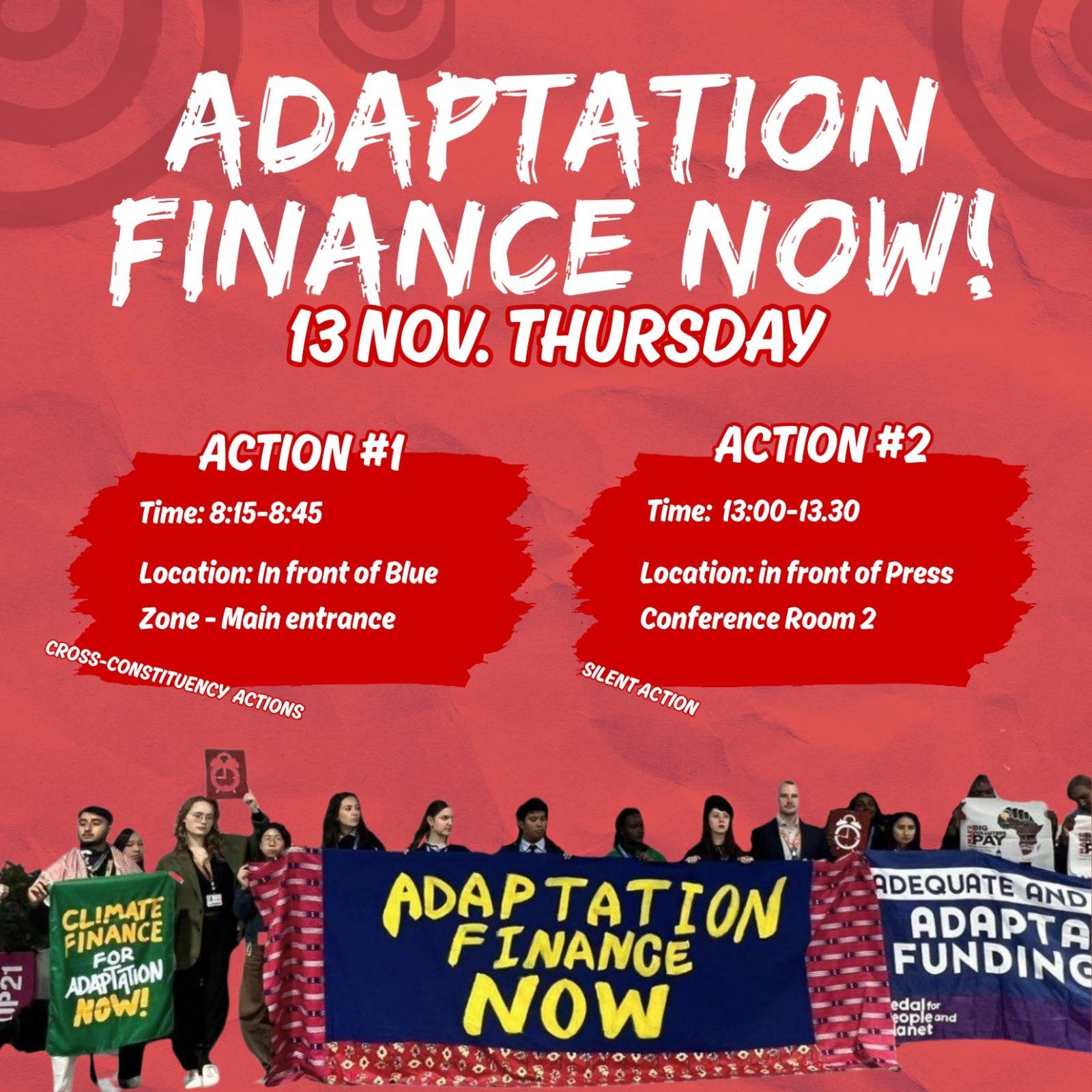 Press Release: Climate justice groups from across constituencies demand: “Adaptation finance in the trillions!”