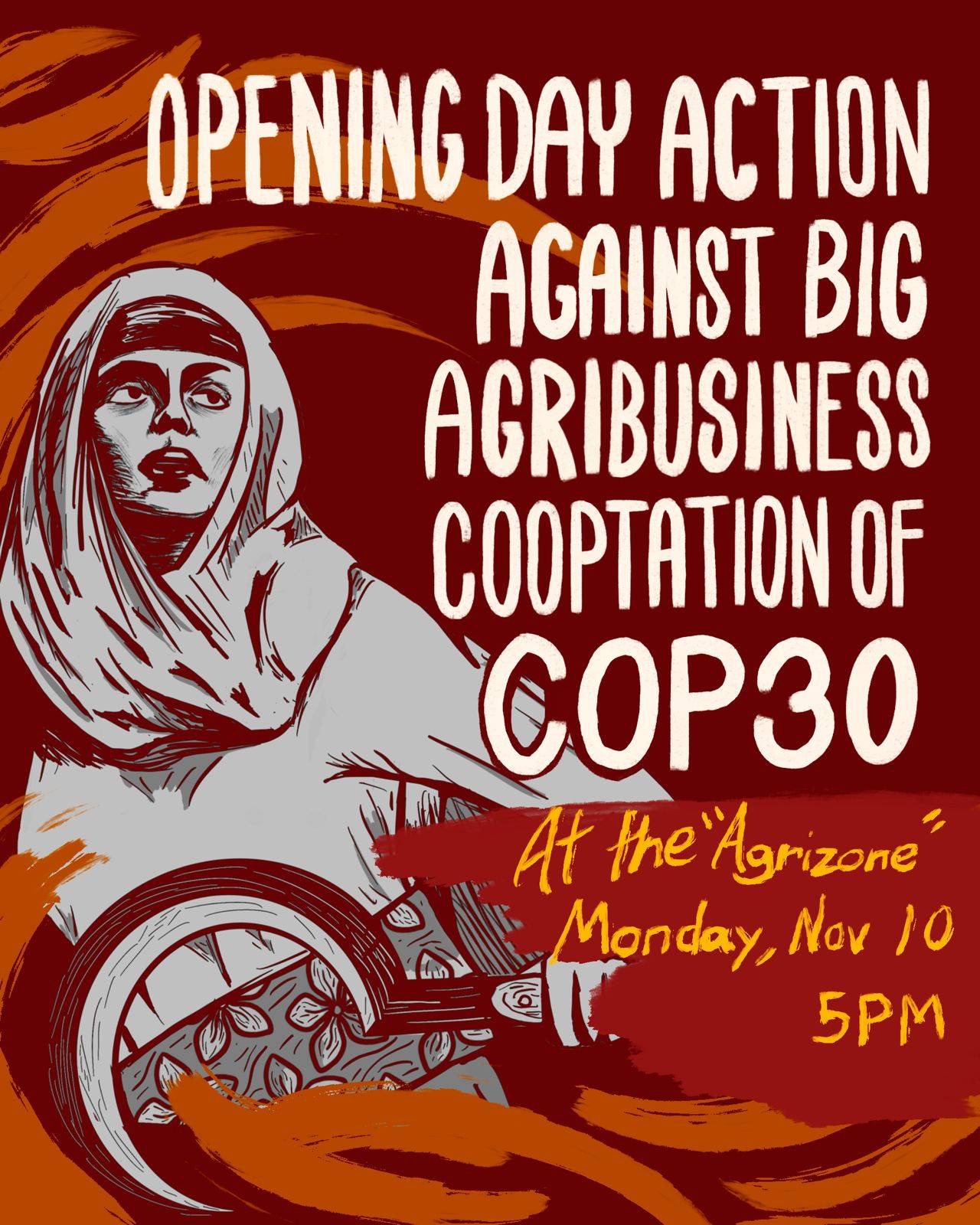 Climate activists protest against COP30 Agrizone, kicking off 1st week of negotiations