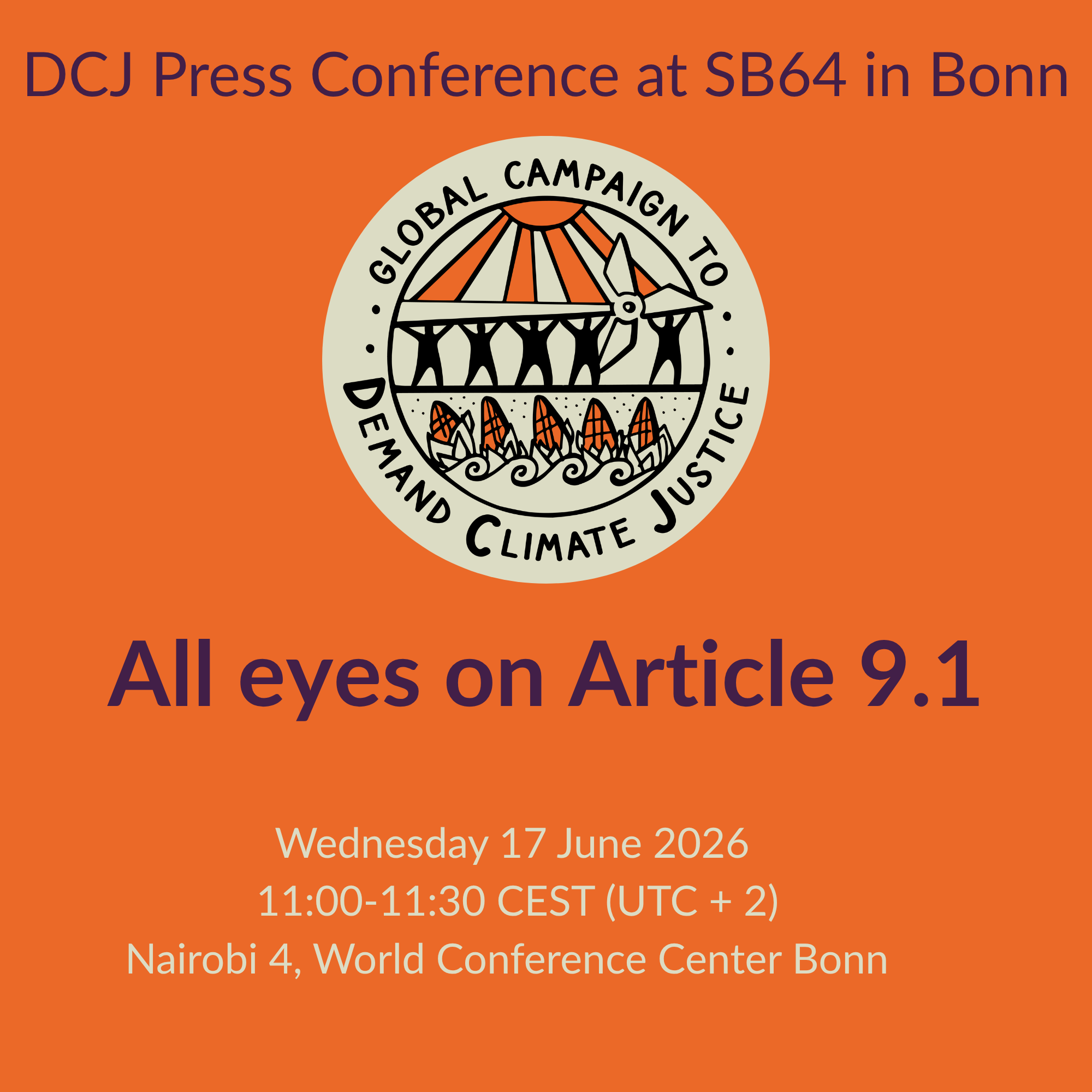 Media Advisory: All eyes on Article 9.1
