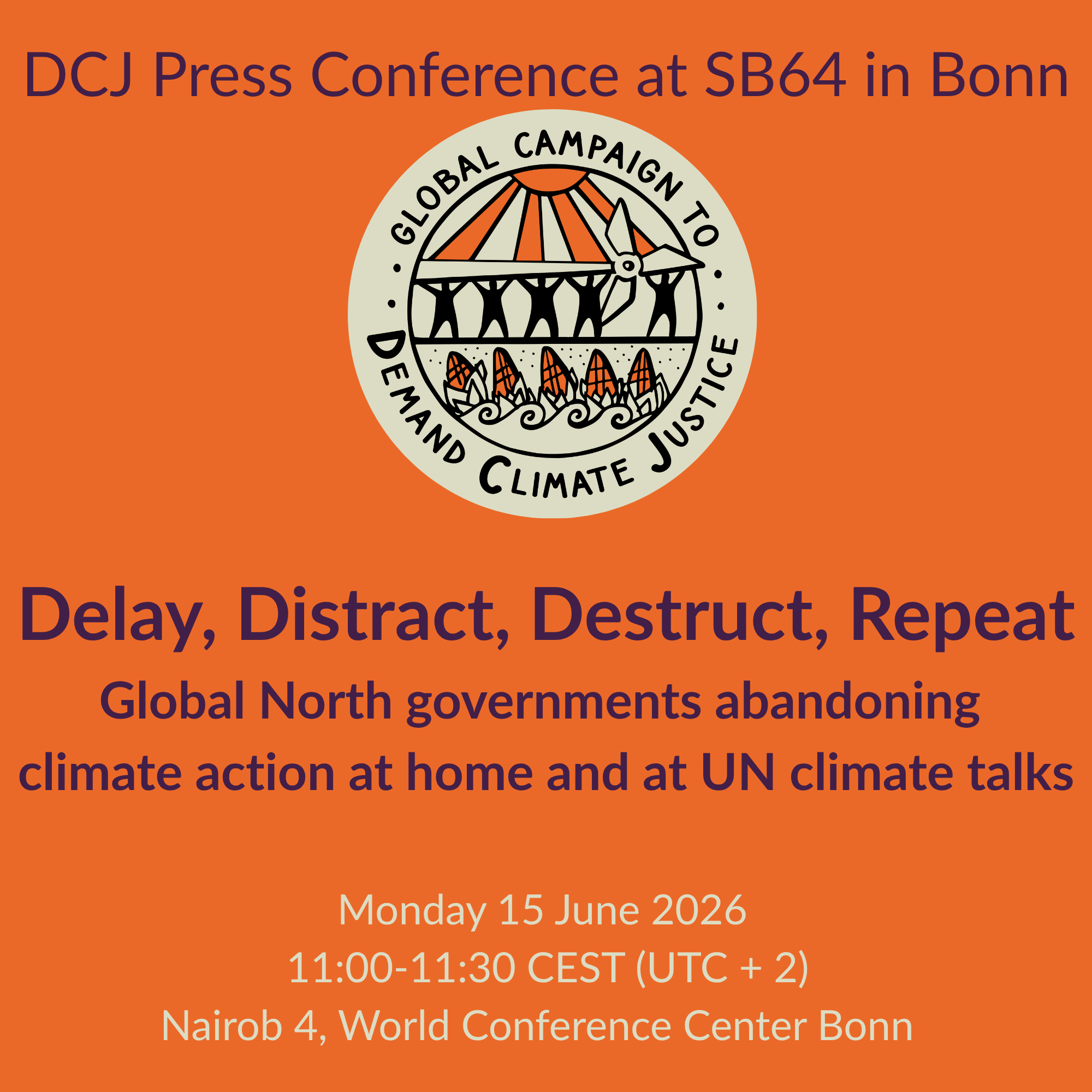 Media Advisory: Delay, Distract, Destruct, Repeat