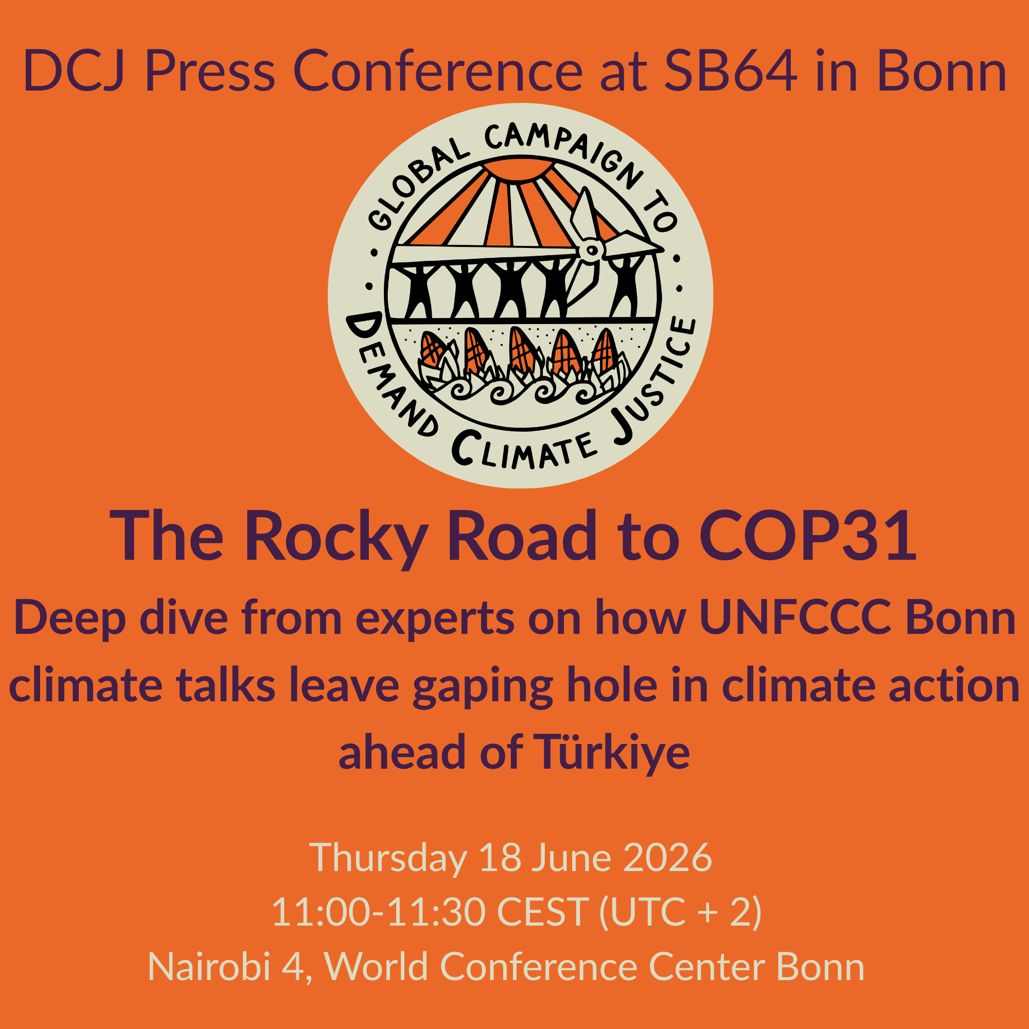 Media Advisory: The Rocky Road to COP31